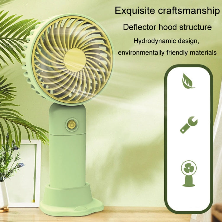 Ventilatore da tavolo con ricarica USB, piccolo, portatile, supporto per telefono cellulare, ventilatore portatile