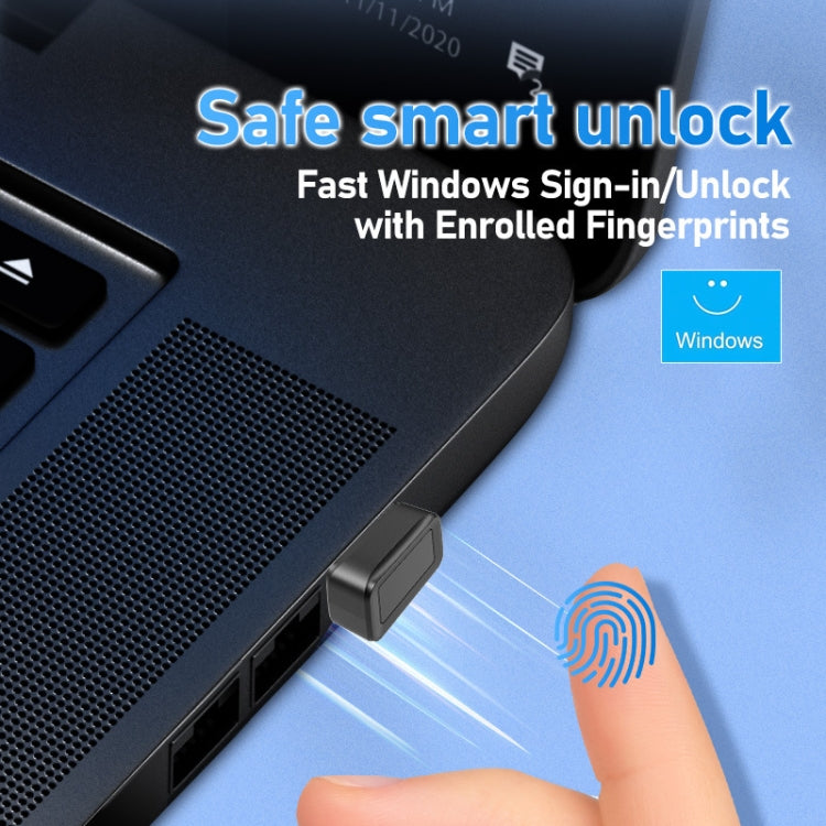 Chiave di sicurezza del lettore di impronte digitali Windows Hello per Windows 10/11, TRU5 Black, TRU5 Silver