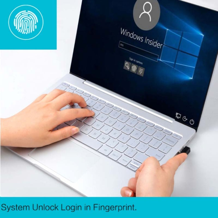 Chiave di sicurezza del lettore di impronte digitali Windows Hello per Windows 10/11, TRU5 Black, TRU5 Silver