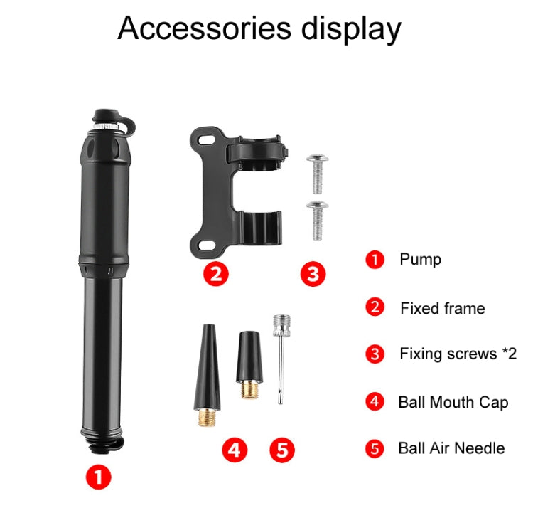 Accessori per gonfiatori portatili per mini pallacanestro domestici con pompa ad alta pressione per bicicletta
