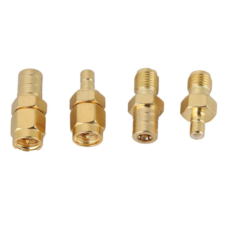 Adattatore RF SMA-SMB 4 in 1 Adattatore ad alta frequenza interamente in rame placcato oro, 4 In 1 SMA-SMB