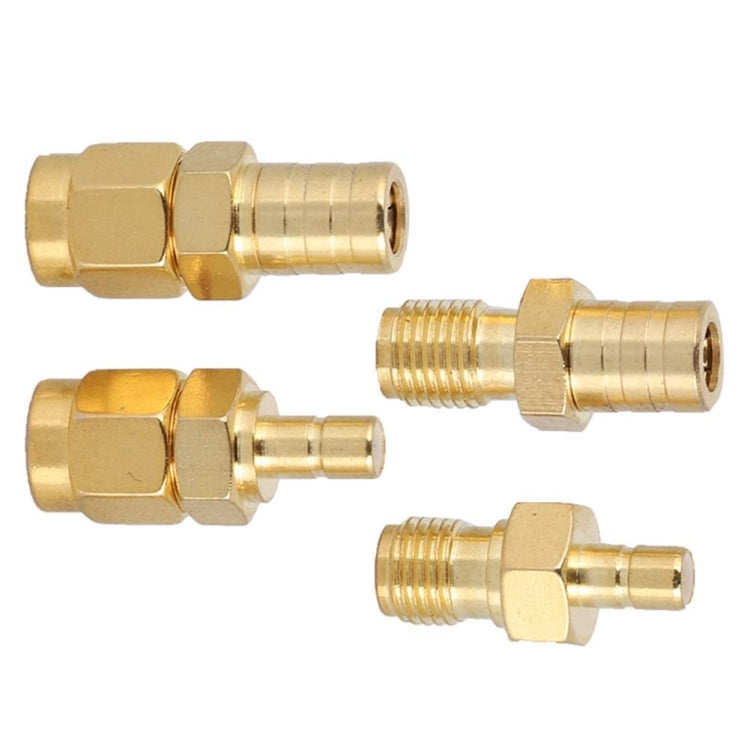 Adattatore RF SMA-SMB 4 in 1 Adattatore ad alta frequenza interamente in rame placcato oro, 4 In 1 SMA-SMB