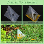20 pz/pacchetto trappola per lumache sacchetto di plastica trasparente per orto e giardino