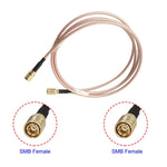 Cavo coassiale RG316 SMB femmina a SMB femmina, 10cm, 15cm, 20cm, 30cm