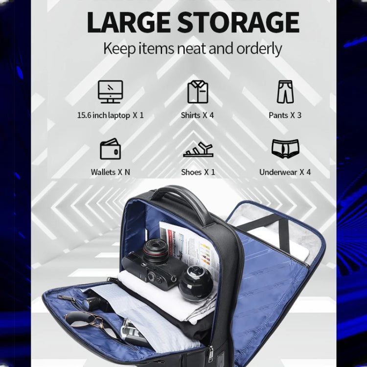 Bopai Zaino impermeabile per laptop 15,6" con porta USB