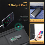 Bopai Zaino impermeabile per laptop 15,6" con porta USB
