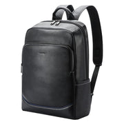 Bopai 61-121671A Zaino per laptop business casual di grande capacità in pelle bovina con strato superiore