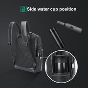 Bopai 61-121671A Zaino per laptop business casual di grande capacità in pelle bovina con strato superiore