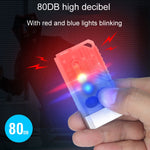 V10 Portachiavi portatile con luce USB ricaricabile Mini torcia luminosa