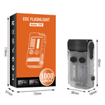 Mini torcia luminosa ricaricabile con luce portachiavi portatile V20
