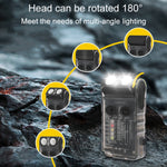 Mini torcia luminosa ricaricabile con luce portachiavi portatile V20