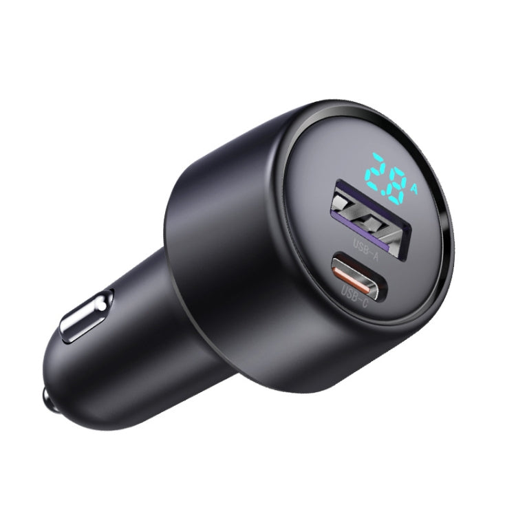 Caricabatterie rapido per auto ad alta potenza A+C a doppia porta da 65 W, accendisigari automatico, S-31