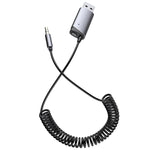 Adattatore ricevitore Bluetooth per auto AUX, connettore per computer cellulare da 3,5 mm con slot per scheda TF
