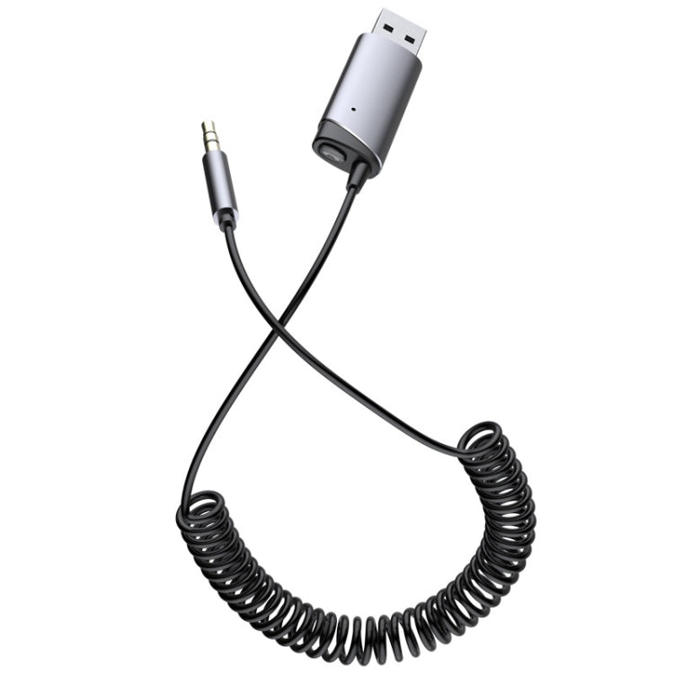 Adattatore ricevitore Bluetooth per auto AUX, connettore per computer cellulare da 3,5 mm con slot per scheda TF