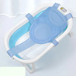 Supporto per vasca da bagno per neonati, rete di supporto per neonati, tappetino per doccia sospeso antiscivolo, 5 Buckle Blue, 5 Buckle Pink, 5 Buckle Green, T-type Blue, T-type Pink, T-type Green