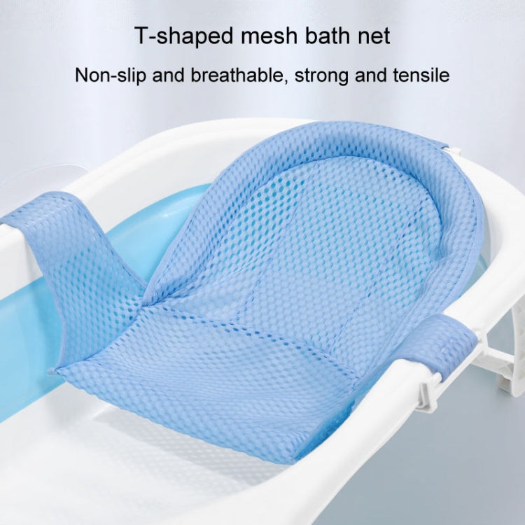 Supporto per vasca da bagno per neonati, rete di supporto per neonati, tappetino per doccia sospeso antiscivolo, 5 Buckle Blue, 5 Buckle Pink, 5 Buckle Green, T-type Blue, T-type Pink, T-type Green