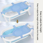 Supporto per vasca da bagno per neonati, rete di supporto per neonati, tappetino per doccia sospeso antiscivolo, 5 Buckle Blue, 5 Buckle Pink, 5 Buckle Green, T-type Blue, T-type Pink, T-type Green