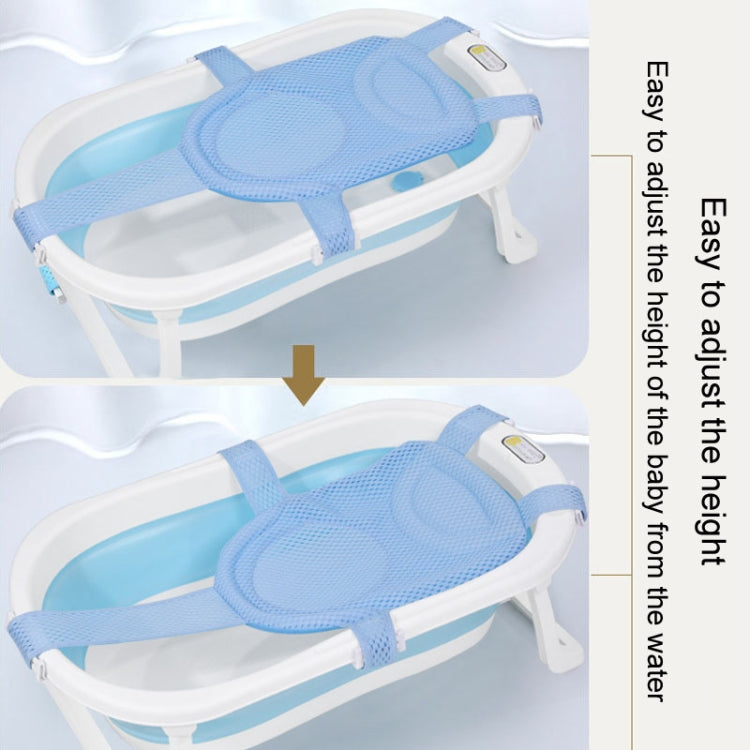 Supporto per vasca da bagno per neonati, rete di supporto per neonati, tappetino per doccia sospeso antiscivolo, 5 Buckle Blue, 5 Buckle Pink, 5 Buckle Green, T-type Blue, T-type Pink, T-type Green