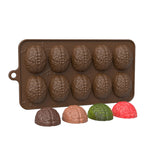 10 griglie stampo per cioccolato di Halloween a forma di cervello stampo per torta di cervello fatto in casa stampo per caramelle morbide fai da te, 10 Grids Brain