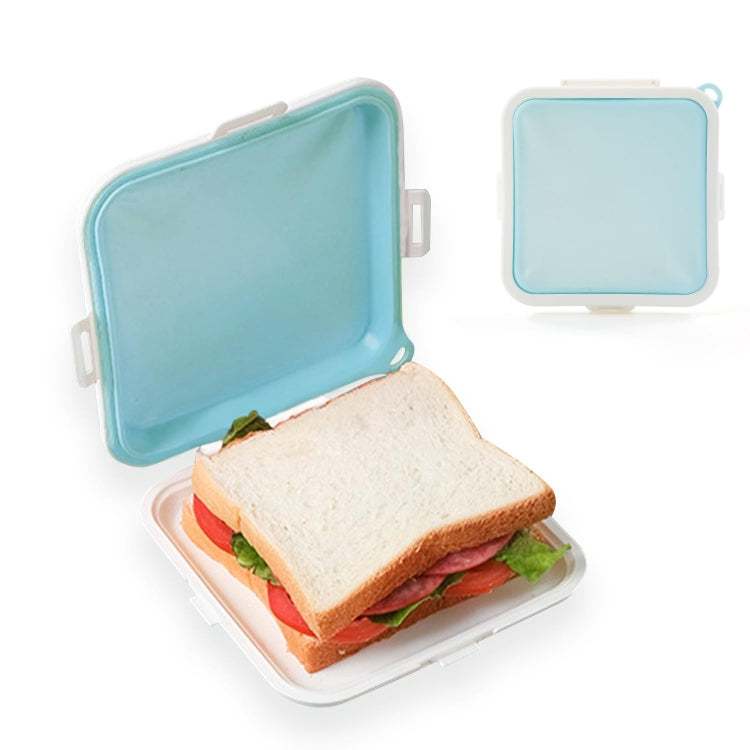 Scatola portapranzo portatile in silicone per conservare il pane fresco in sandwich