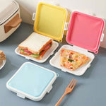 Scatola portapranzo portatile in silicone per conservare il pane fresco in sandwich