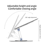 Supporto per laptop in lega di alluminio con base girevole a 360 gradi,, s11