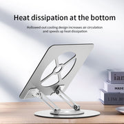 Supporto per laptop in lega di alluminio con base girevole a 360 gradi,, s11