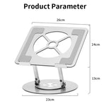 Supporto per laptop in lega di alluminio con base girevole a 360 gradi,, s11