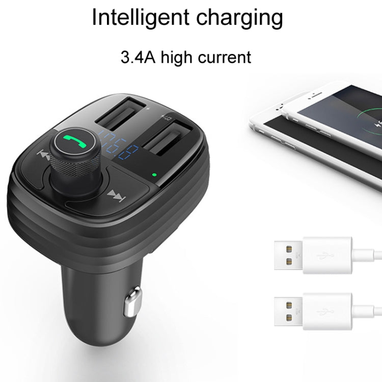 Ricevitore caricabatterie rapido Bluetooth per auto Caricabatterie automatico da uno a due accendisigari, S-10