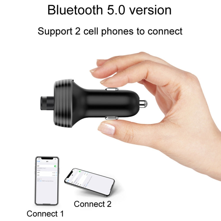 Ricevitore caricabatterie rapido Bluetooth per auto Caricabatterie automatico da uno a due accendisigari, S-10