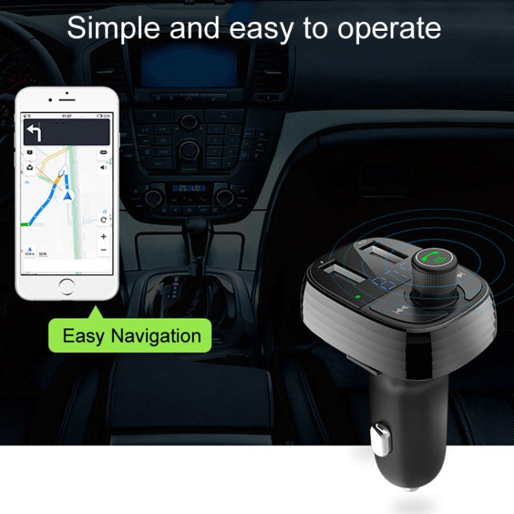Ricevitore caricabatterie rapido Bluetooth per auto Caricabatterie automatico da uno a due accendisigari, S-10