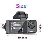 Registratore di guida con visione notturna ad alta definizione, Dual Recording No WIFI, Triple Recording No WIFI, Triple Recording With WIFI Mobile Playback, Dual Recording 2K+720P+GPS Track+WIFI Mobile Playback