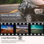 Registratore di guida con visione notturna ad alta definizione, Dual Recording No WIFI, Triple Recording No WIFI, Triple Recording With WIFI Mobile Playback, Dual Recording 2K+720P+GPS Track+WIFI Mobile Playback
