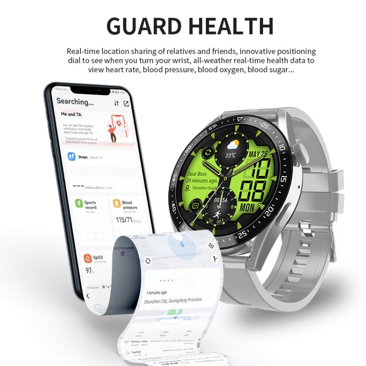 HW28 Smartwatch per chiamate Bluetooth con monitoraggio della salute impermeabile IP67 da 1,39 pollici con pagamento NFC