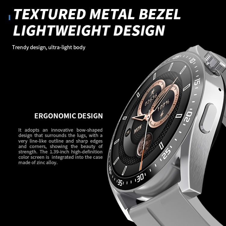 HW28 Smartwatch per chiamate Bluetooth con monitoraggio della salute impermeabile IP67 da 1,39 pollici con pagamento NFC