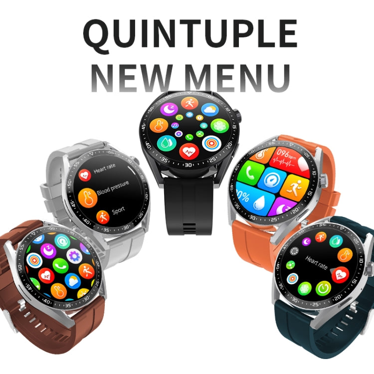HW28 Smartwatch per chiamate Bluetooth con monitoraggio della salute impermeabile IP67 da 1,39 pollici con pagamento NFC