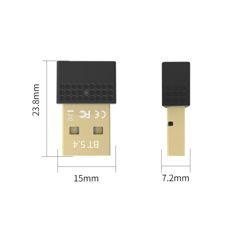 Adattatore Bluetooth USB 5.4 Trasmettitore Ricevitore Adattatore Audio Bluetooth per PC, Bluetooth 5.4