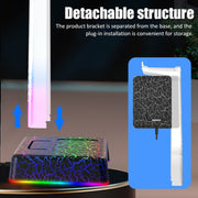 Z3 Cracked con 3 porte di espansione USB Supporto per cuffie Supporto per cuffie con luce ambientale RGB