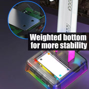 Z3 Cracked con 3 porte di espansione USB Supporto per cuffie Supporto per cuffie con luce ambientale RGB