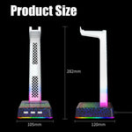 Z3 Cracked con 3 porte di espansione USB Supporto per cuffie Supporto per cuffie con luce ambientale RGB