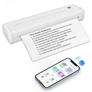 A4-XZ 203DPI A4 Home Stampante termica portatile intelligente wireless senza inchiostro, White, Black