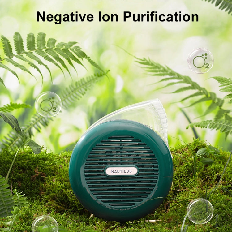 F5 USB Charging Colorful Lighting Effect Desktop Negative Ion Purification Air Fan, F5 (White)