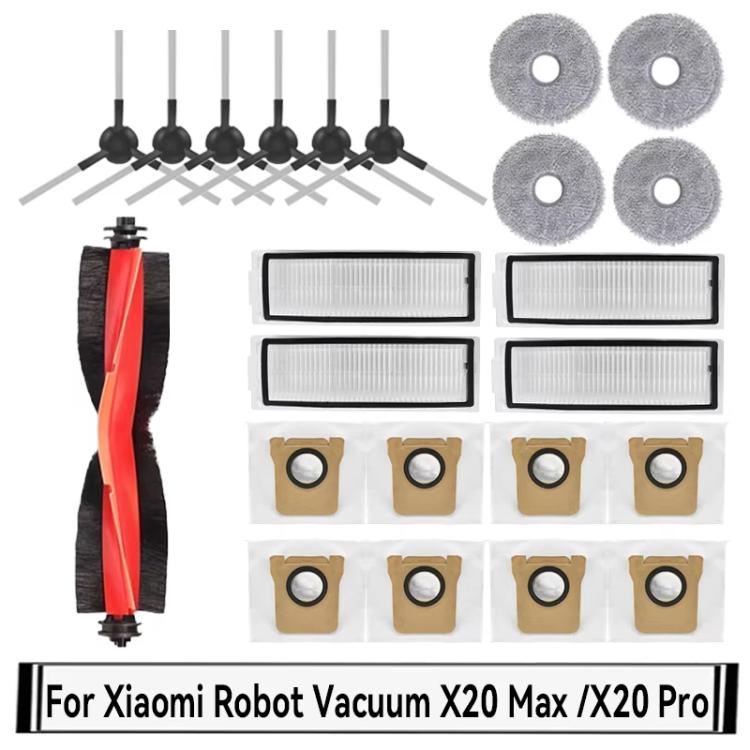 Per Xiaomi Robot Vacuum X20 Max Parti Accessori, 13 In 1, 17 In 1, 21 In 1, 30 In 1, 42 In 1
