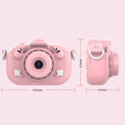 DC501 Fotocamera digitale HD con zoom 4X da 2,0 pollici Mini fotocamera per bambini, Pink, Blue, Yellow, Blue+32G, Yellow+32G