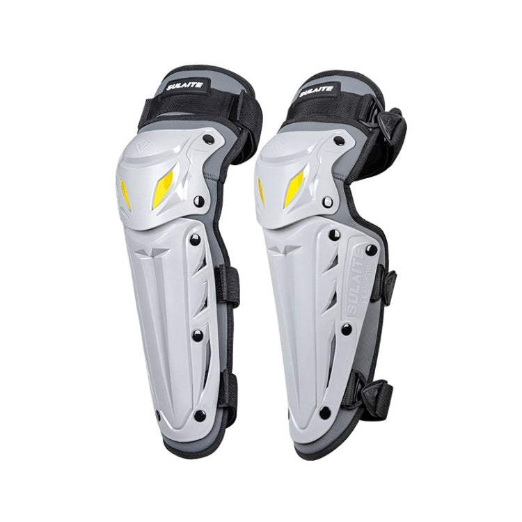 Attrezzatura protettiva traspirante per motociclisti SULAITE per l'esterno, 2pcs /Set Knee Pads Gray, 4pcs /Set Knee Elbow Pads Gray, 2pcs /Set Elbow Pads Gray