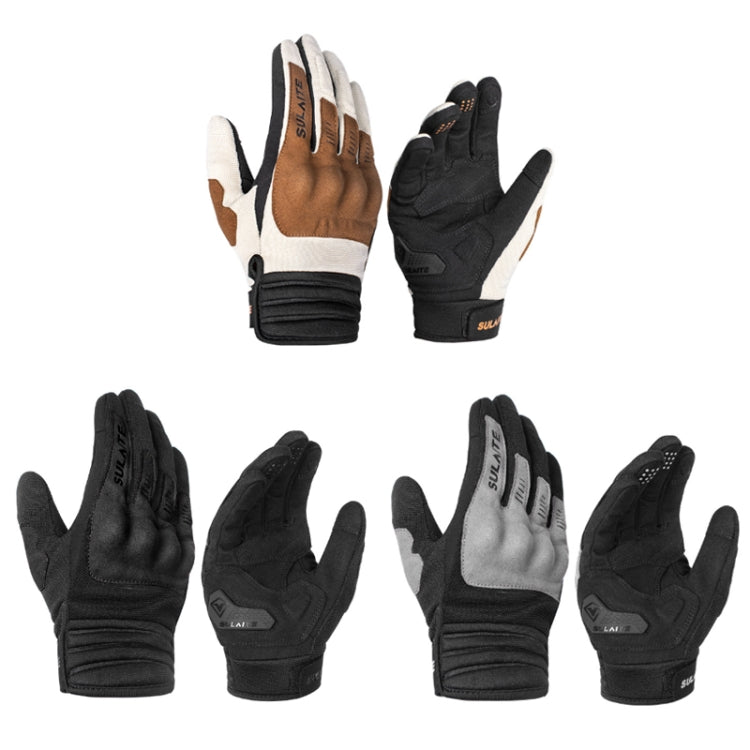 Guanti da motociclista SULAITE traspiranti con touch screen conduttivo a dita intere, M, L, XL, XXL