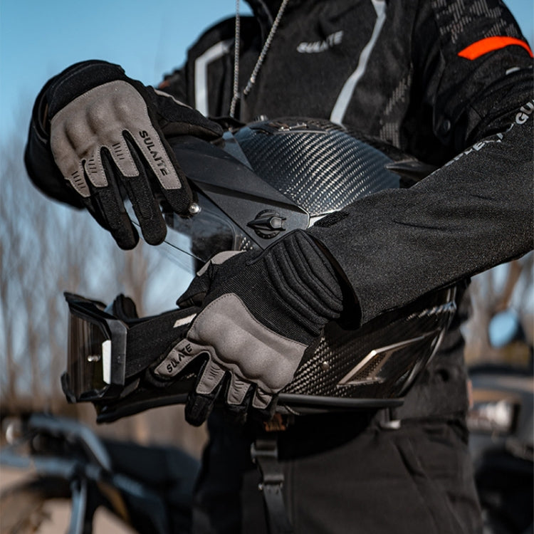 Guanti da motociclista SULAITE traspiranti con touch screen conduttivo a dita intere, M, L, XL, XXL