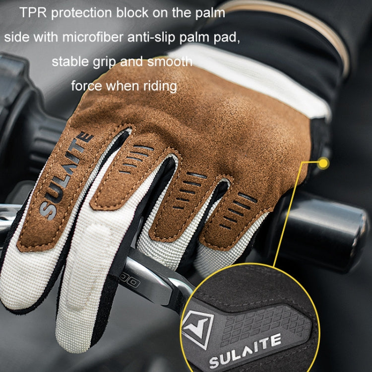 Guanti da motociclista SULAITE traspiranti con touch screen conduttivo a dita intere, M, L, XL, XXL