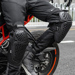 SULAITE Ciclismo Honeycomb Traspirante Dissipazione del Calore Motocicletta Regolabile Equipaggiamento Protettivo, 2pcs /Set Knee Pads, 2pcs /Set Elbow Pads, 4pcs /Set Knee Elbow Pads