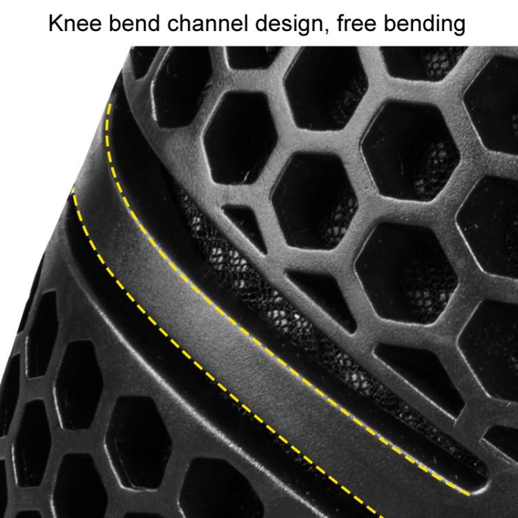 SULAITE Ciclismo Honeycomb Traspirante Dissipazione del Calore Motocicletta Regolabile Equipaggiamento Protettivo, 2pcs /Set Knee Pads, 2pcs /Set Elbow Pads, 4pcs /Set Knee Elbow Pads
